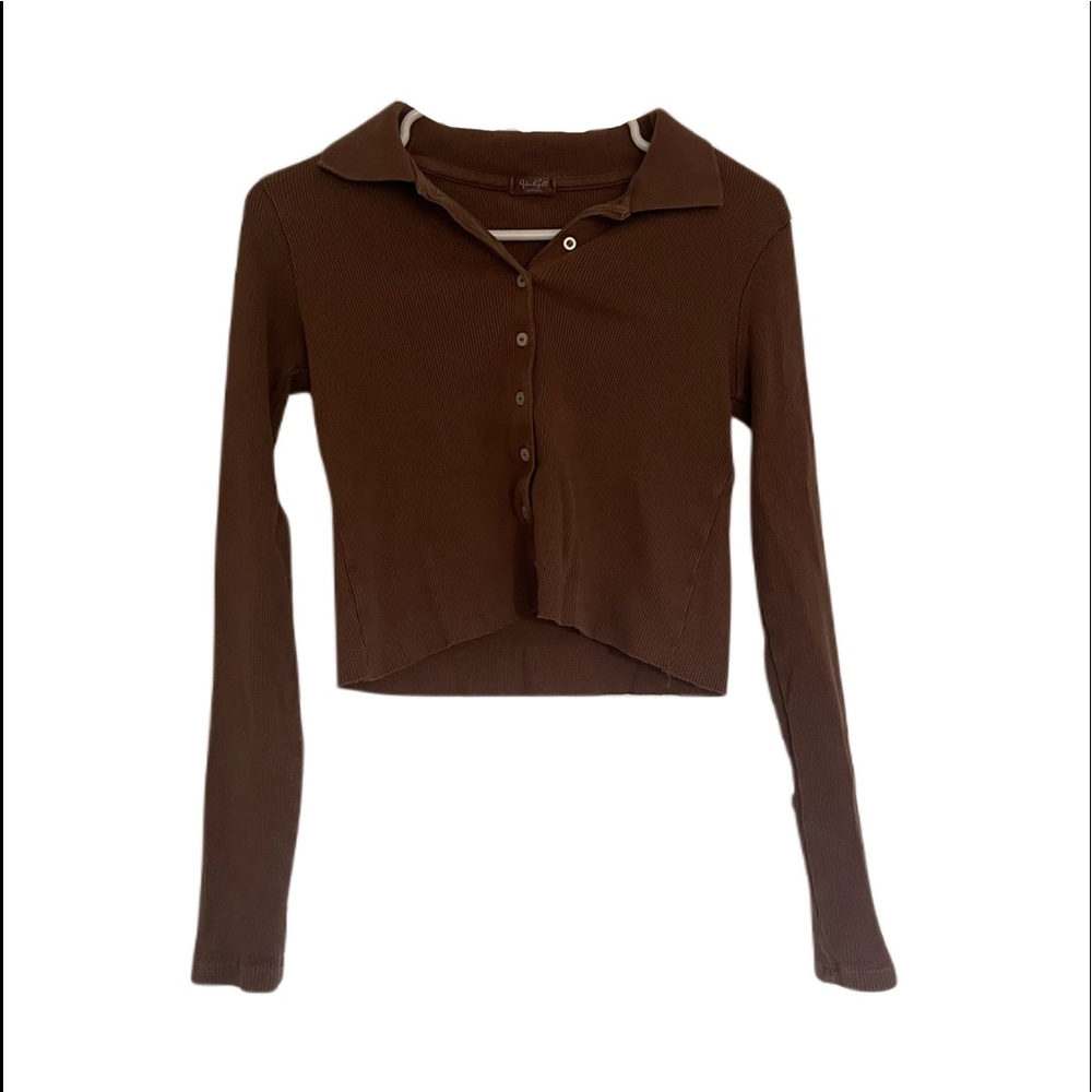 brandy melville cropped long sleeve